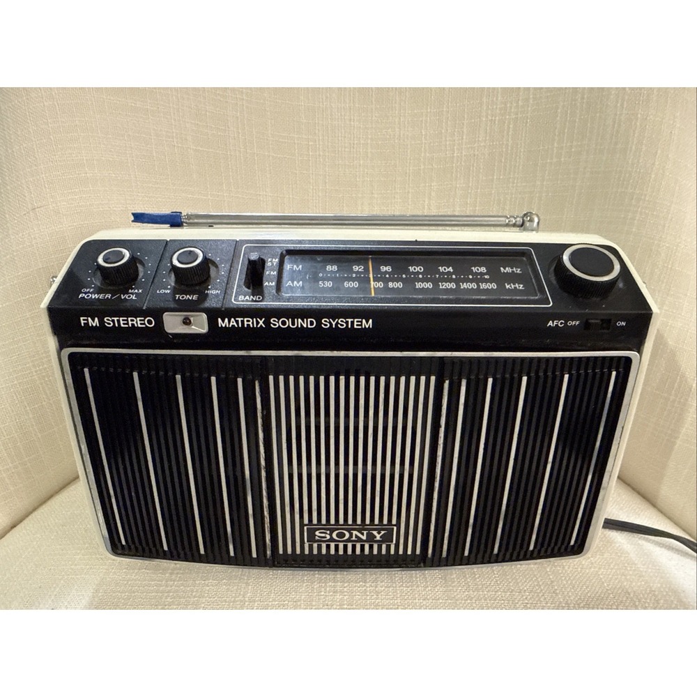 Sony MR-9100W Matrix Sound System FM AM Radio Tested &‎ Works - Made in Japan